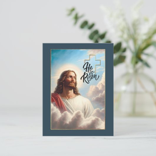 よみがえった!イエス絵画キリストの復活祭 シーズンポストカード (スタンド正面)