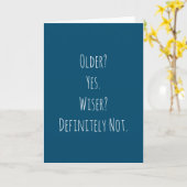 よりおもしろいも賢い誕生日 カード (黄色い花)