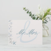 ～よりもヒトデの結婚新婚ギフトが人気 サンキューカード (スタンド正面)