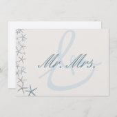 ～よりもヒトデの結婚新婚ギフトが人気 サンキューカード (正面/裏面)