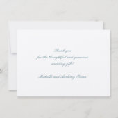 ～よりもヒトデの結婚新婚ギフトが人気 サンキューカード (裏面)