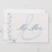 ~よりもヒトデの結婚新婚ギフトが人気 サンキューカード (正面)