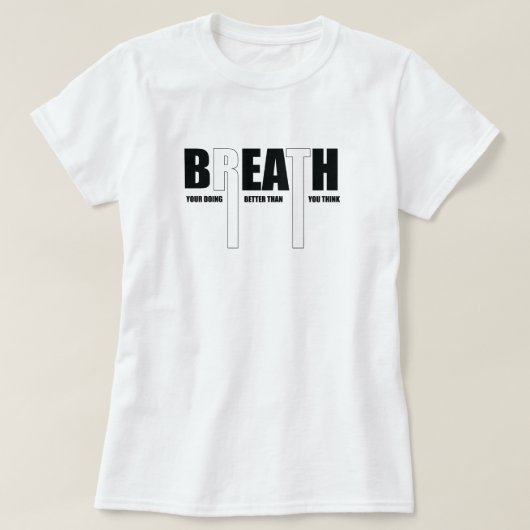 ～よりも頑張ってやる気を起こさせるる Tシャツ (デザイン正面)