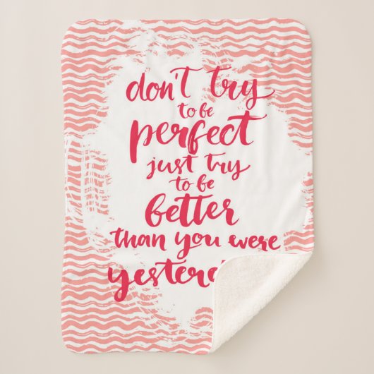 よりよいがあるちょうど試み完全があることを試みないで下さい シェルパブランケット (正面)