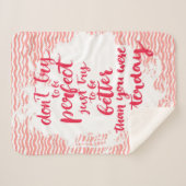 よりよいがあるちょうど試み完全があることを試みないで下さい シェルパブランケット (正面(横))