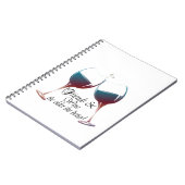 よりよいのより古いの友人およびワインのワインのギフト ノートブック (左側)