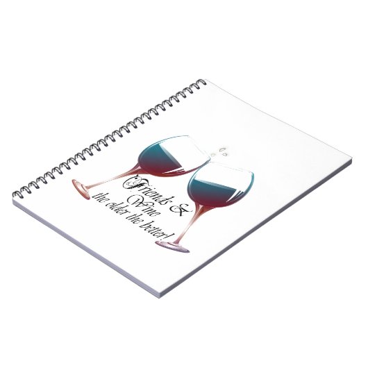 よりよいのより古いの友人およびワインのワインのギフト ノートブック (左側)