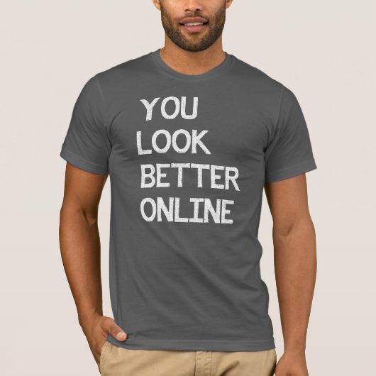 よりよいオンラインナマズのワイシャツを見ます Tシャツ (正面)