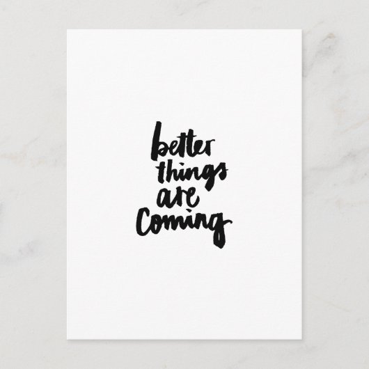 よりよい事は感動的な引用文を来ています ポストカード (正面)