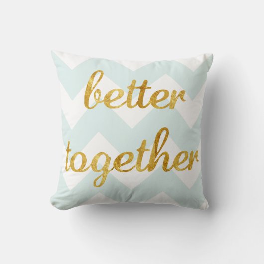 よりよい金ゴールドホイルは一緒に置きます クッション (正面)