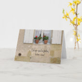 よりよくすぐに感じる希望あなたは! カード (黄色い花)