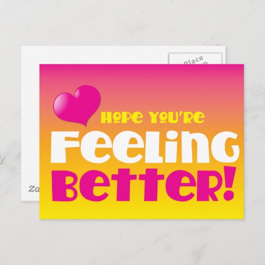 よりよく感じる希望あなたは! よく得て下さい ポストカード (正面/裏面)