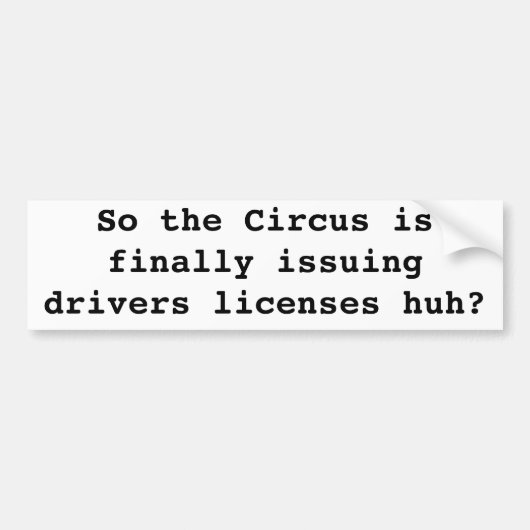 !よりよく運転して下さい!! バンパーステッカー (正面)