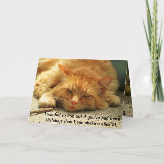 よりより多くの誕生日は棒をで揺することができます カード (正面)