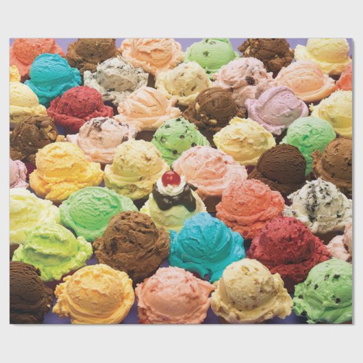 よりアイスクリームのより多くのスコップは食べることができます ラッピングペーパー (フラット)