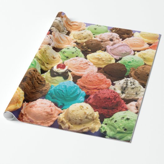 よりアイスクリームのより多くのスコップは食べることができます ラッピングペーパー (アンロールド)
