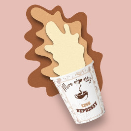 よりエスプレシーが少なくうつ |コーヒー豆パターン 紙コップ