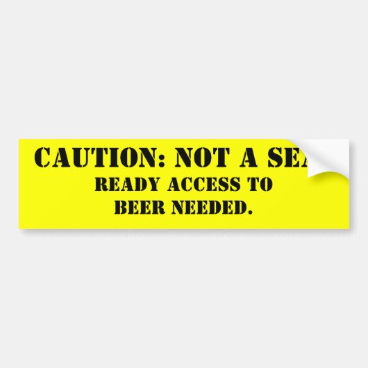 よりクールなステッカー バンパーステッカー (正面)