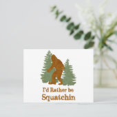 よりサスカッチ狩りをしたい ポストカード (スタンド正面)
