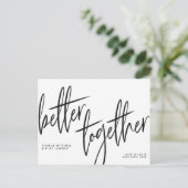 よりシンプル良い一緒にスクリプト日付を保存 ポストカード (スタンド正面)