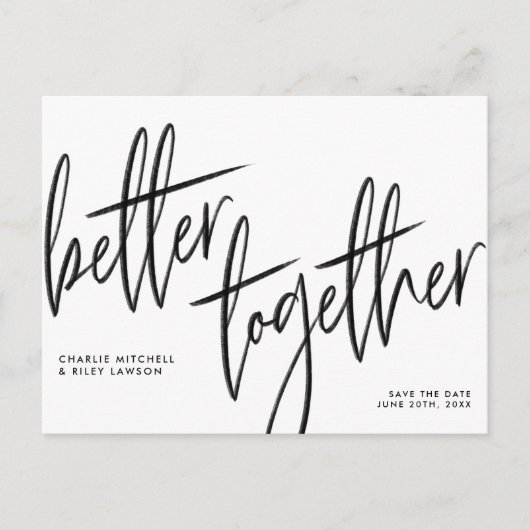 よりシンプル良い一緒にスクリプト日付を保存 ポストカード (正面)