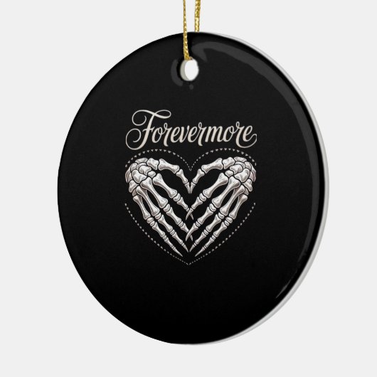 よりスケルトンの手ハートゴシックのハロウィーン セラミックオーナメント (左)