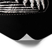 よりスケルトンの手ハートゴシックのハロウィーン ポスター (角)