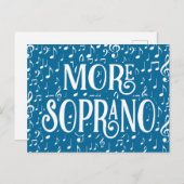 よりソプラノ - 青白の歌手 ポストカード (正面/裏面)