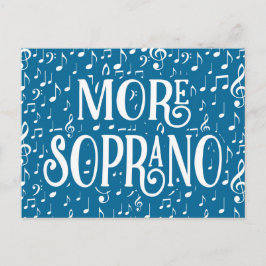よりソプラノ - 青白の歌手 ポストカード
