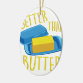 よりバターをつけますよくして下さい セラミックオーナメント (左)