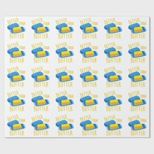 よりバターをつけますよくして下さい ラッピングペーパー (フラット)