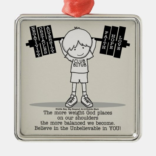 よりバランスをとられるクラブBITUB- メタルオーナメント (正面)