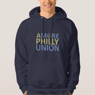 よりフィリーなユニオン – 男性のフード付きスウェットシャツSweatshirt パーカ