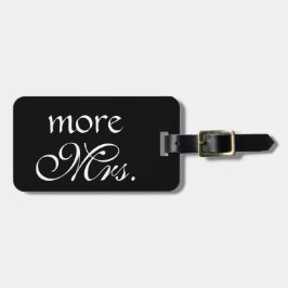 より上品な夫人Black Luggage Tag ラゲッジタグ