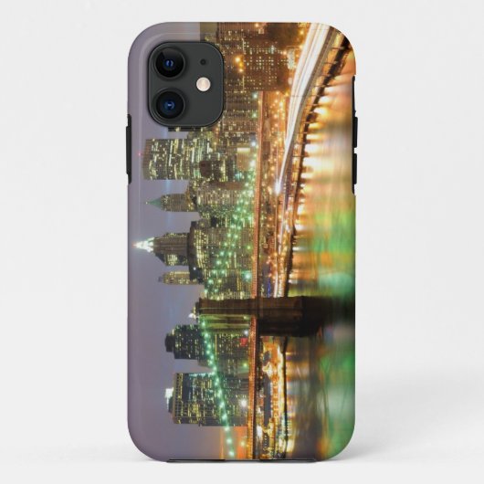 より低いマンハッタンおよびブルックリン橋の眺め Case-Mate iPhoneケース (裏面)