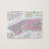 より低いマンハッタン(1865年)のヴィンテージの地図 ジグソーパズル (横)