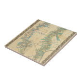 より低いミシシッピー川の図表 タイル (側面)