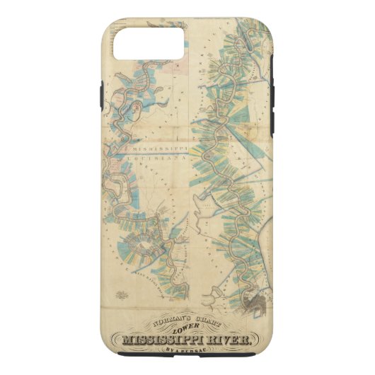 より低いミシシッピー川の図表 Case-Mate iPhoneケース (裏面)