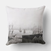 より低い綿Prから取られるニュー・オーリンズの眺め クッション (裏面)