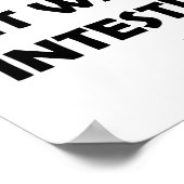 より低い腸のキスのおもしろいなポスター ポスター (角)