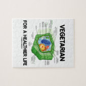 より健康な生命(植物の細胞)のベジタリアン ジグソーパズル (横)