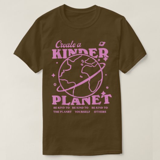 より優れた惑星の審美的なトレンディー愛好家を作成 Tシャツ (デザイン正面)