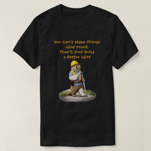 "より優秀な愚か者" Tシャツ (デザイン正面)