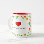 より写実的なマグ愛して下さい ツートーンマグカップ (正面左)