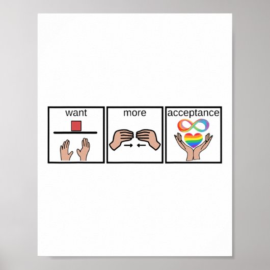 より受け入れスペ先生自閉症意識を求める ポスター (正面)