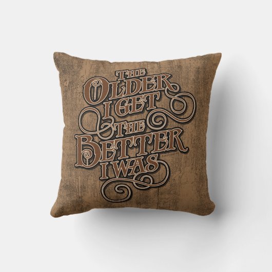 より古いよりよい クッション (裏面)