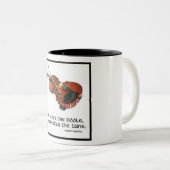 より古い止め枠… ツートーンマグカップ (正面右)