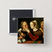 より古い1つは、気違いの1なりますなります 缶バッジ (正面&裏面)