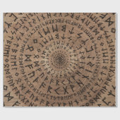 より古いFutharkの回状の構成 ラッピングペーパー (フラット)