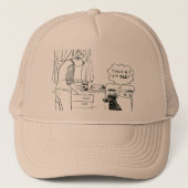 より古くなっている犬 キャップ (正面)